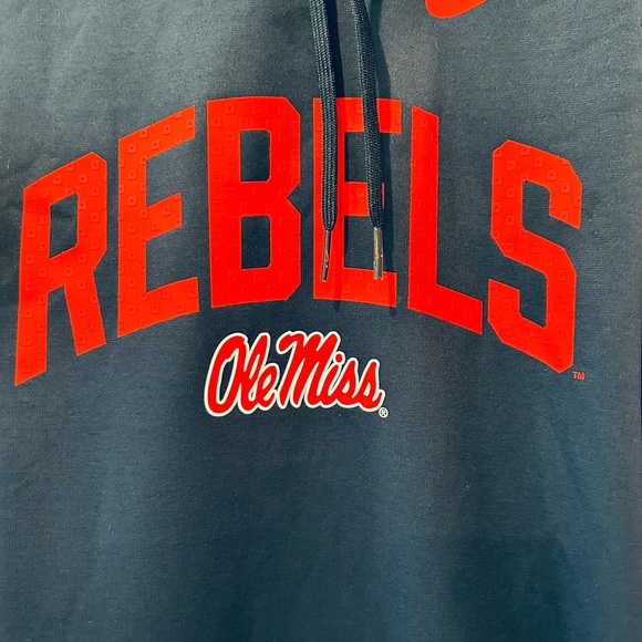 Nike Ole Miss Rebels Hoodie in Blue and Red - Picture 2 of 9